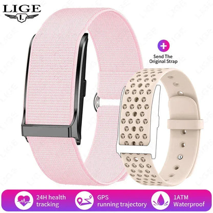 LIGE No Screen Smart Watch Men's Sports Outdoors Fitness Heart Rate Monitor 1ATM Waterproof New Smartwatch For Andrio IOS 2025 - Urbizia
