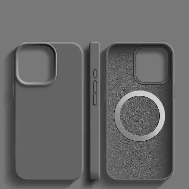 For iPhone 18 17 Pro Max 16 Plus Luxury Magsafe Magnetic Liquid Silicone Frame Phone Case For iPhone 15 14 13 Protective Cover