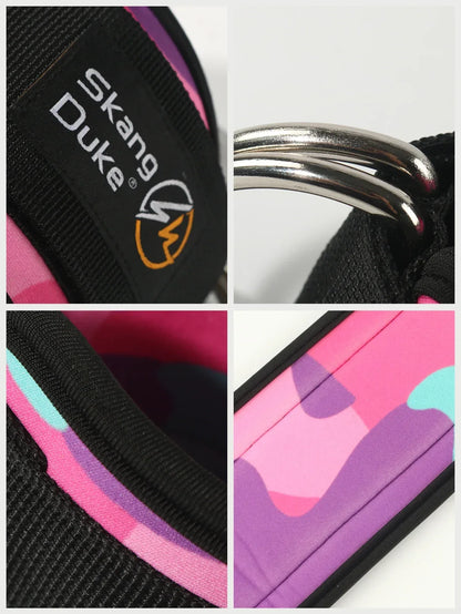 1pc Adjustable D-Ring Ankle Straps for Cable Machines - Comfortable Ankle Cuffs for Glute & Leg Muscle Strength Training in Gym - Urbizia