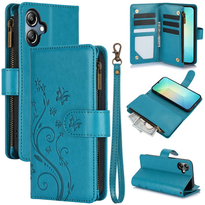 WEFOR for Samsung Galaxy A57 A37 A56 A36 5G A17 A26 A16 A07 A06 Wallet Case, 6 Card Slots/Zipper Pocket, Detachable Wrist Strap