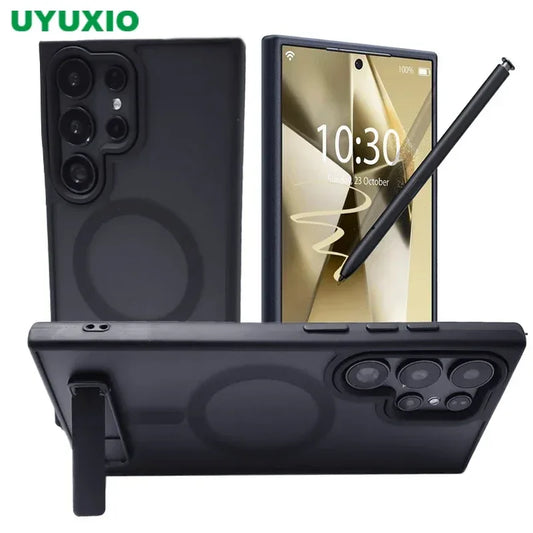 UYUXIO Magnetic Kickstand Case for Samsung Galaxy