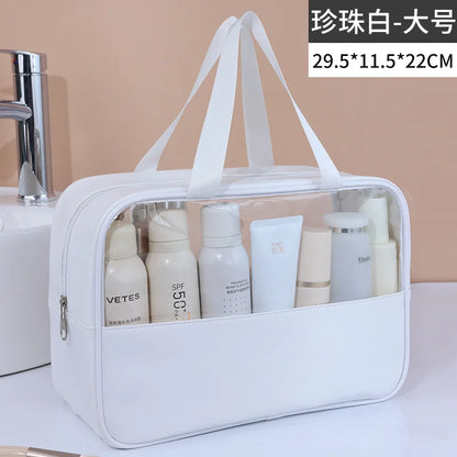 Portable Travel cosmetic bag Women Transparent Makeup Bag Large-Capacity Bath Wash Bags Multifunction Waterproof Storage Case
