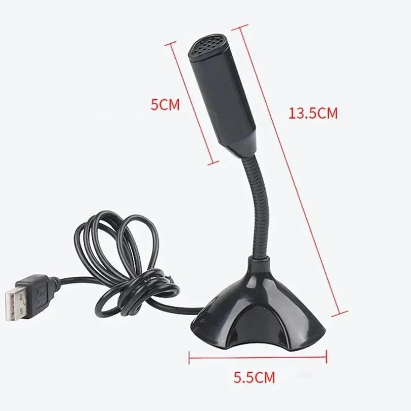 USB Condenser Microphone with Stand for PC Gaming & Streaming