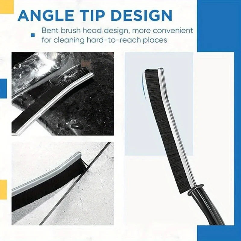 Hard-Bristled Crevice Cleaning Brush Grout Cleaner Scrub Brush Deep Tile Joints Crevice Gap Cleaning Brush Tools Accessories