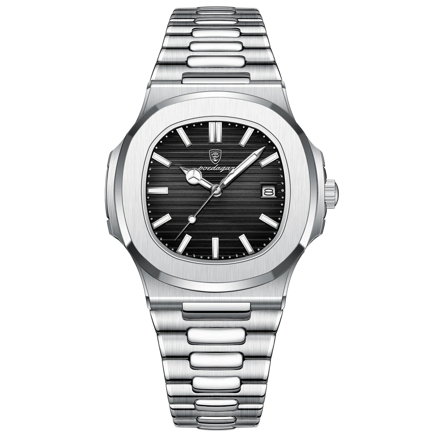 POEDAGAR Top Luxury Brand Man Watch Sports Waterproof Luminous Date Men Wristwatch Square Dial Quartz Men's Watches High Quality