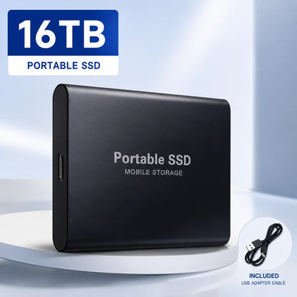Portable External SSD – USB 3.0 & Type-C Storage Drive