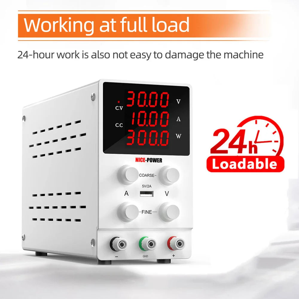 DC Lab Power Supply 30V 10A Adjustable Power Source For Phone Repair 24V 48V 72V Switching Power Supply Battery Fast Charging