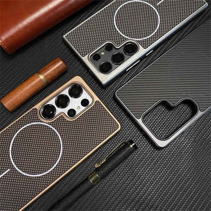 Samsung Galaxy Carbon Fiber Magnetic Case – S23 to S26