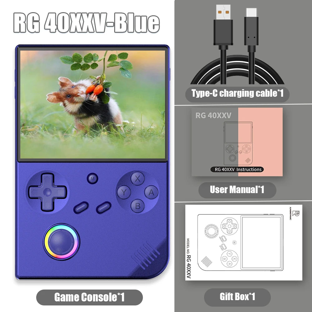 Anbernic RG35XXPRO RG40XXV Retro Portable Gaming Console 64-bit Linux Handheld Game Player Support 5G WiFi Bluetooth HD TV Output Built In 64G Plug And Play