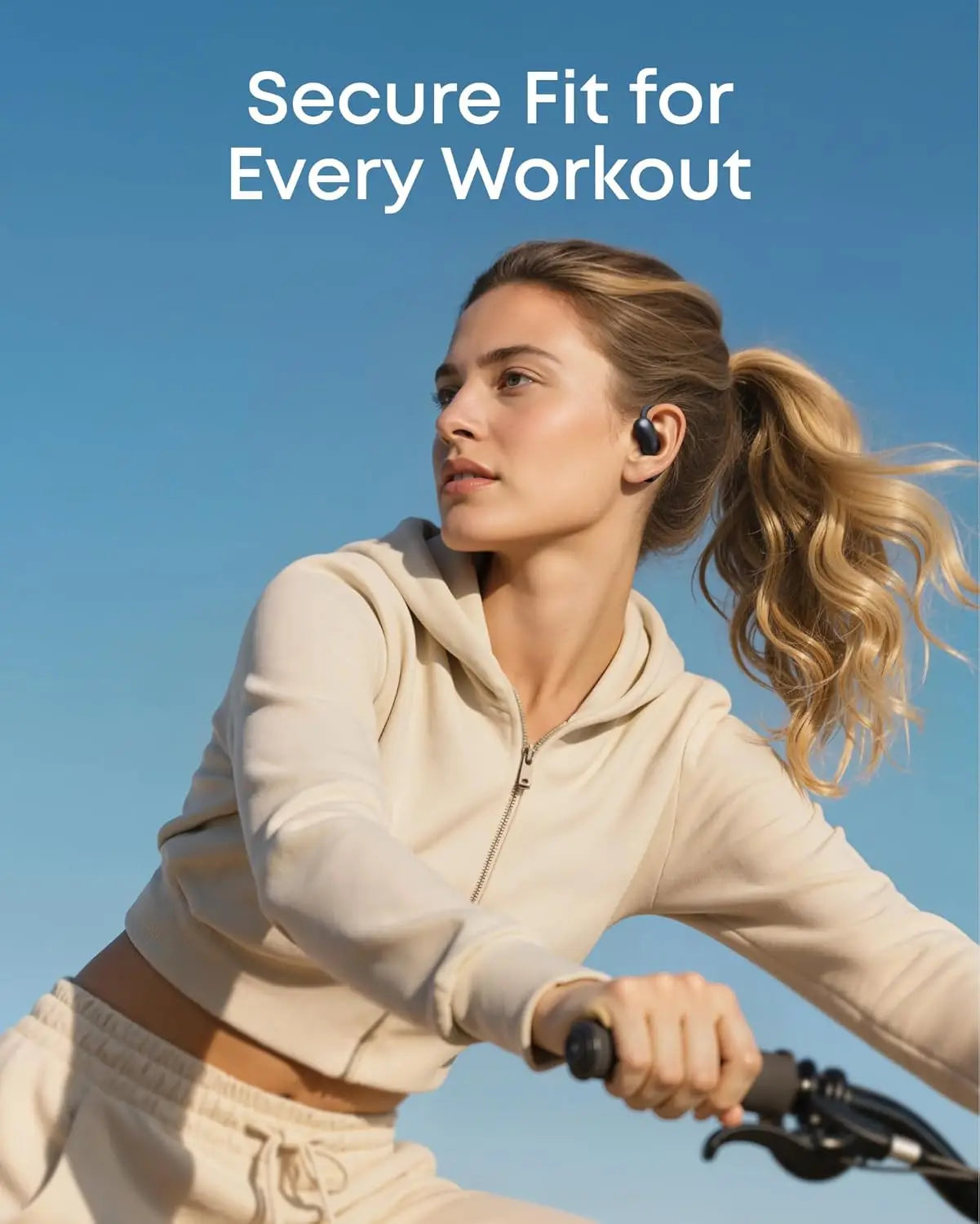 soundcore AeroFit 2 by Anker, Open-Ear Headphones, Real-Time Translation Earbuds, 4 Adjustable Positions (Refurbished)