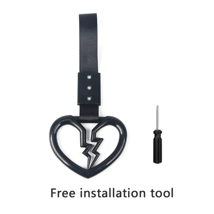 JDM Auto Accessories Cat Tsurikawa Ring Handle Hand Strap Loops Bumper Bus Car Drift Charm Warning Tag