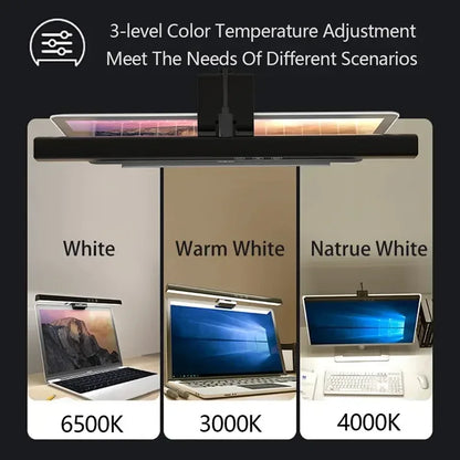 LED Desk Lamp Monitor Light Bar PC Computer Dimmable Screen Light 33cm 50cm Office Study Reading Hanging Table Lamp USB Powered - Urbizia