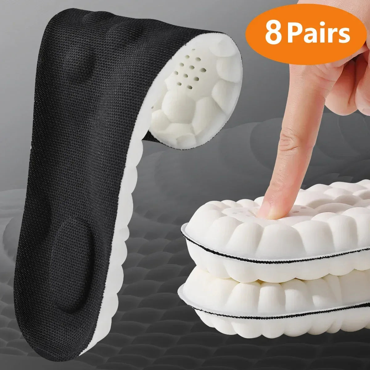 1/2/4 Pairs Sports Insoles – Shock Absorption & Arch Support - Urbizia