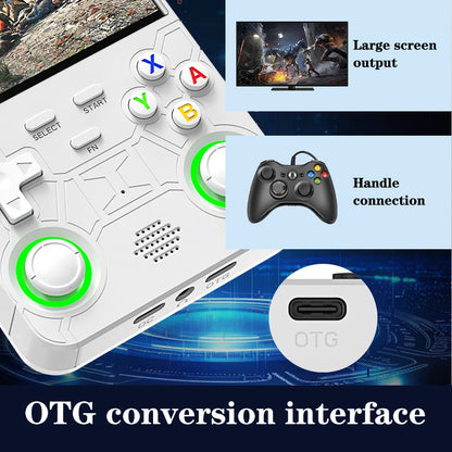 New R36 128GB Ultra Retro Handheld Game Console 4.0-inch Open-Source Linux System Portable Video Player