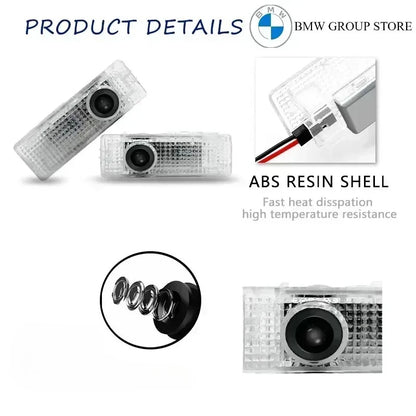 2/4pcs The car LED welcome light is suitable for BMW 2 Series F22F23F44F45F46 14-23 /4 Series F32F33613-23 projection lamp.