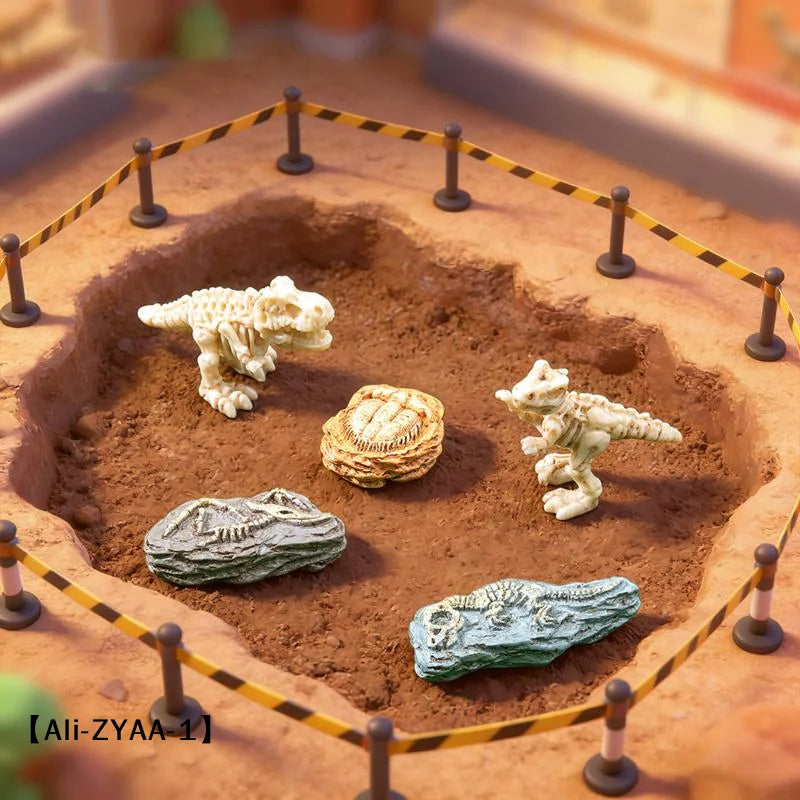 4pcs Micro Landscape Simulation Dinosaur Fossils, DIY Decorations, Desktop Accessories Small Ornaments