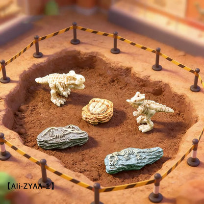 4pcs Micro Landscape Simulation Dinosaur Fossils, DIY Decorations, Desktop Accessories Small Ornaments