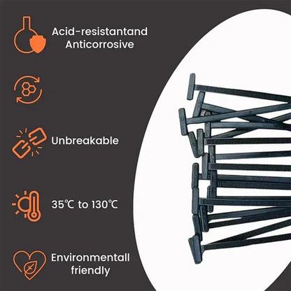 Nylon Cable Tie Buckle Fixed Through The Core Nail Cable Tie Buckle Mudguard Fender Inner Lining Trunk Buckle  Outdoor Camping