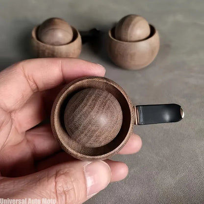 Car & Home Essential Oil Diffuser - Made of Wood Mini Cute Natural Fragrance Diffuser Suitable for Bedroom Living Room Bathroom