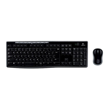 Logitech MK270 Wireless Keyboard and Mouse Suit Laptop Wireless Office Keyboard Full Size with 2.4G Receiver