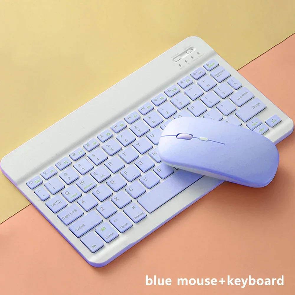 Bluetooth Keyboard and Mouse For iPad Xiaomi Samsung Huawei Phone Tablet Slim Mini Wireless Keyboard For Android IOS Windows