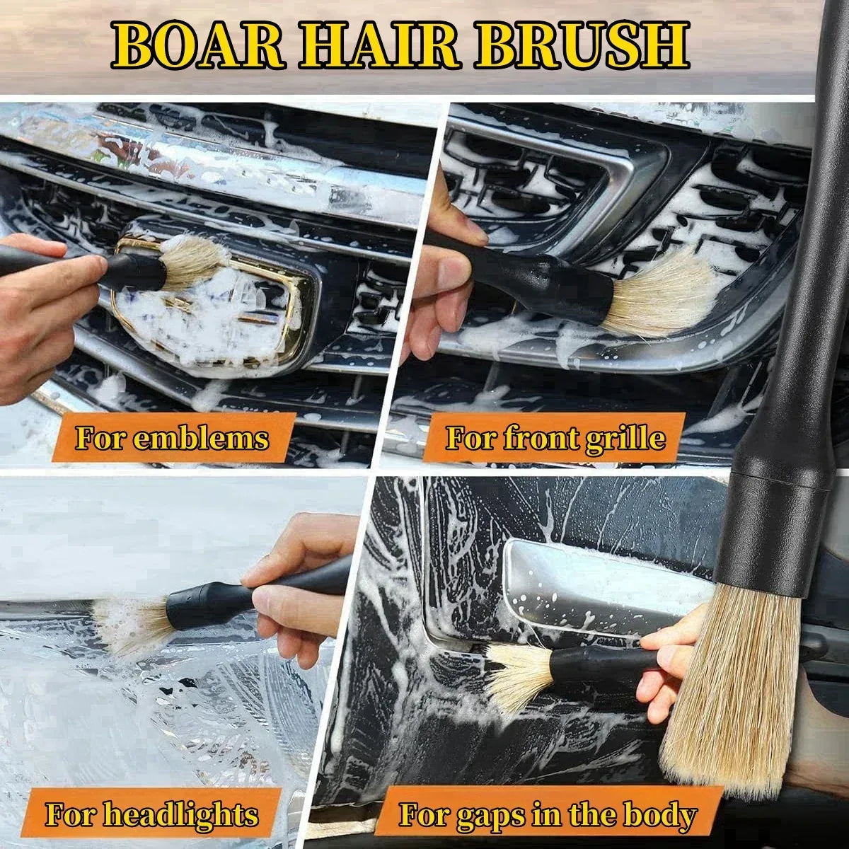 Car Detailing Brush Set – 4-5 Pieces - Urbizia