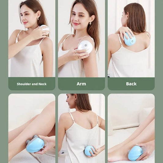 Electric Scalp Massager – Portable, Washable Head & Pet Massage Tool