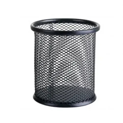 1Pcs New Pencil Holder Office Desk Metal Mesh Square Pen Pot Cup Case Container Organiser Durable Pencil Case - Urbizia