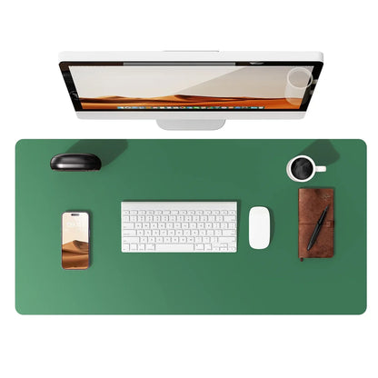 Large Mouse Pad,Office Desk Mat, Leather Desk Pad Protector, Non-Slip PU Leather Desk Blotter, Laptop Desk Pad - Urbizia