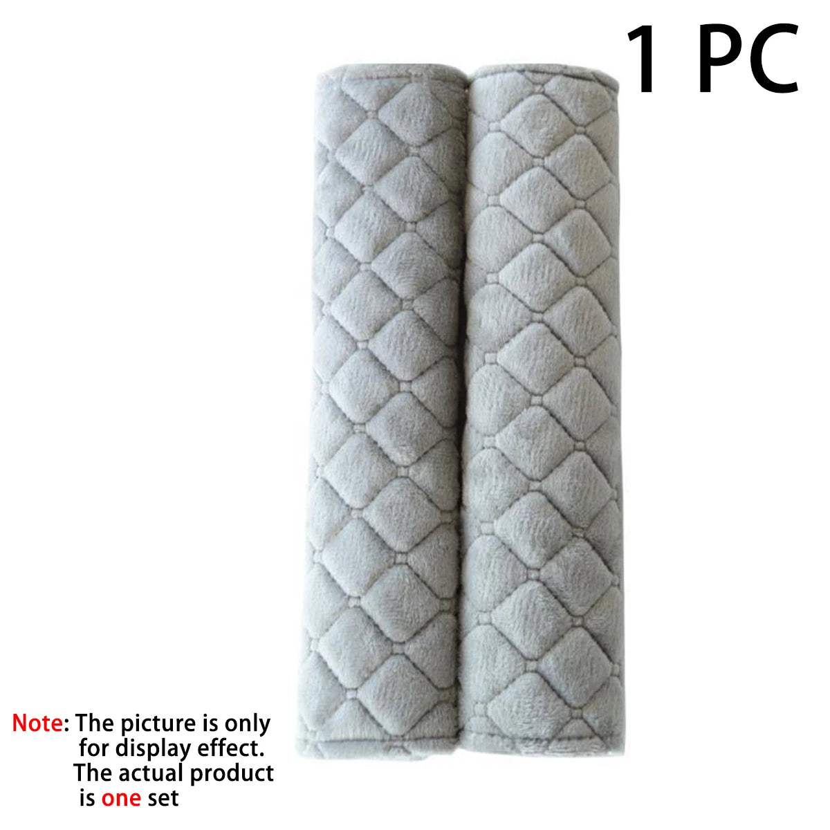 1 PC, Short plush shoulder guard for car seat belts, solid color, comfortable and extended shoulder guard