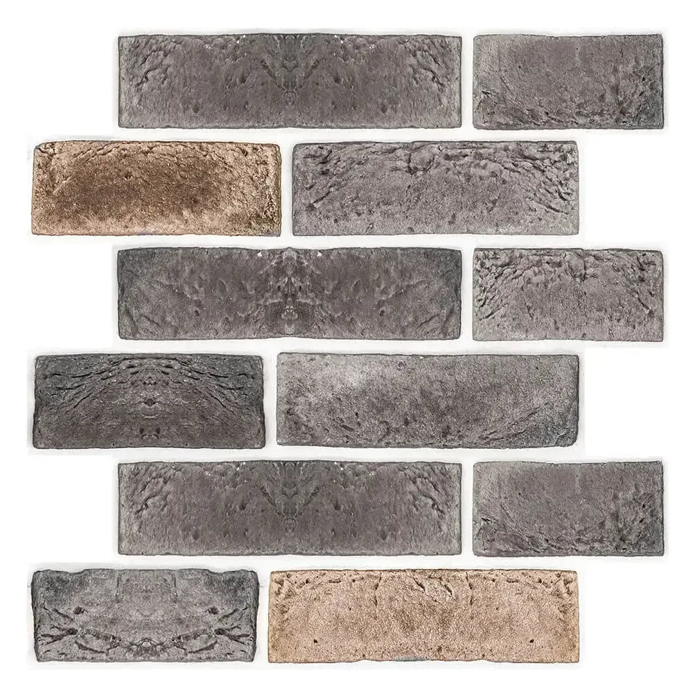 3D Wall Sticker Self-adhesive Faux Brick Wall Panel Peel and Stick Tile Backsplash for Kitchen Bedroom Waterproof Tile Sticker - Urbizia