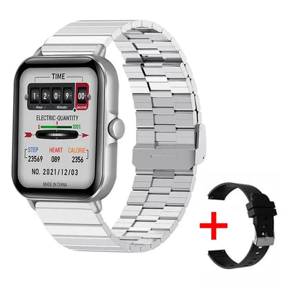 2025 2.01'' Smart Watch Bluetooth Call Play Music Smartwatch Fitness Clock Sport Waterproof Watches for Men Women iPhone Android - Urbizia