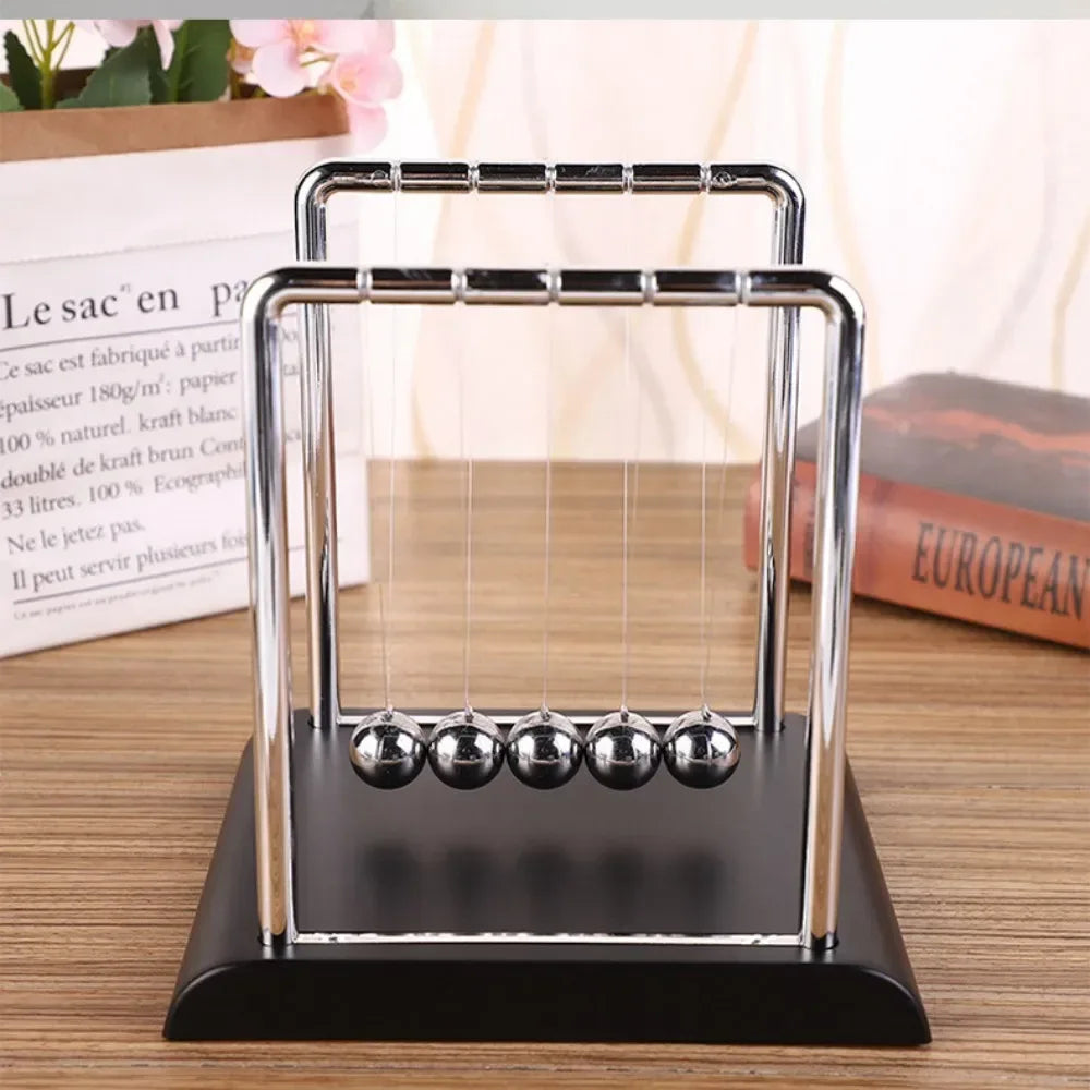 Newton's Cradle Balance Steel Ball Teaching Supplies Physics Science Pendulum Desktop Toys Stress Relief Gifts Home Decoration - Urbizia