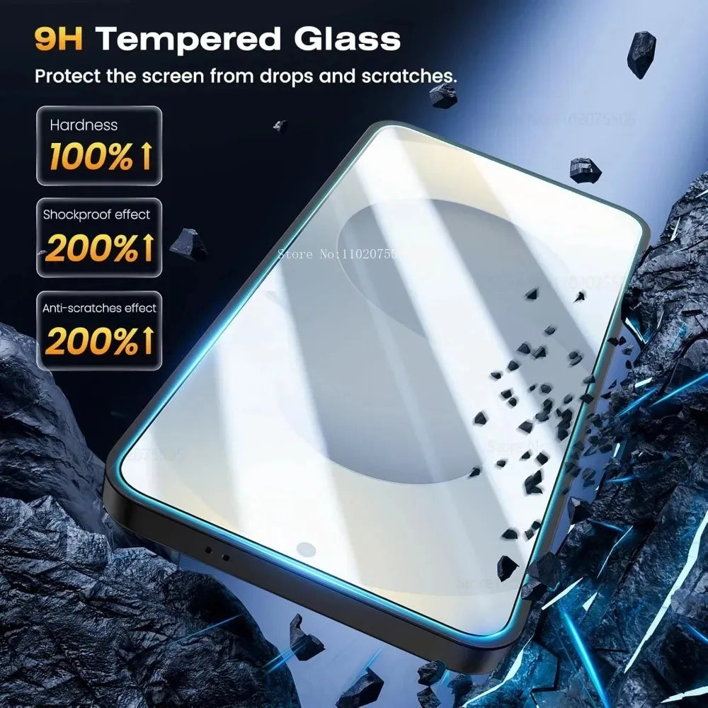 3Pcs Full Cover Screen Protector for Samsung Galaxy S26 S25 S24 Ultra S23 S22 Plus S25 Edge S24 S23 FE Easy Installation Glass