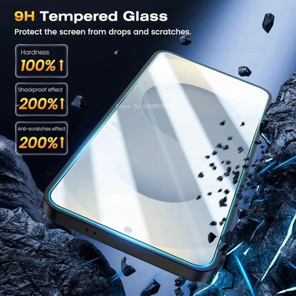 3Pcs Full Cover Screen Protector for Samsung Galaxy S26 S25 S24 Ultra S23 S22 Plus S25 Edge S24 S23 FE Easy Installation Glass