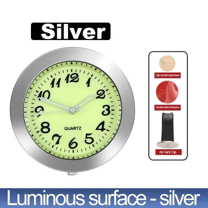 Car Clock Luminous Automobiles Internal Stick-On Mini Digital Watch Mechanics Quartz Clocks Auto Ornament Car Accessories Gifts