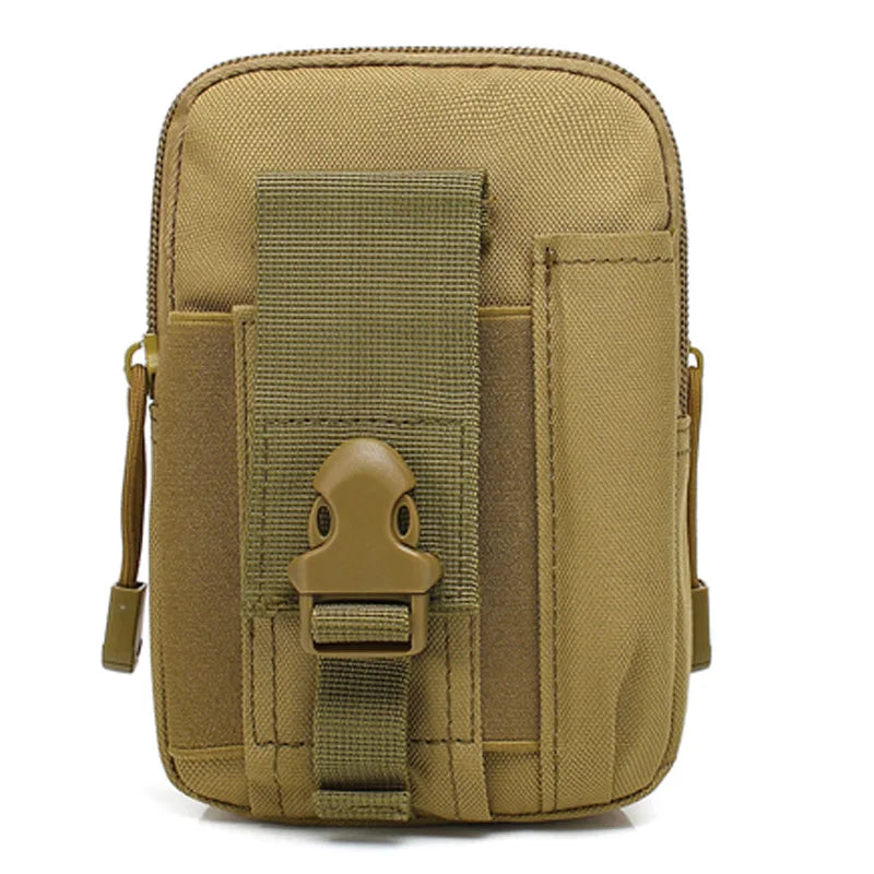 Mobile Phone Case Pouch Waist Bag Waterproof Nylon Multifunction Casual Men Waist Pack Male Small Bag