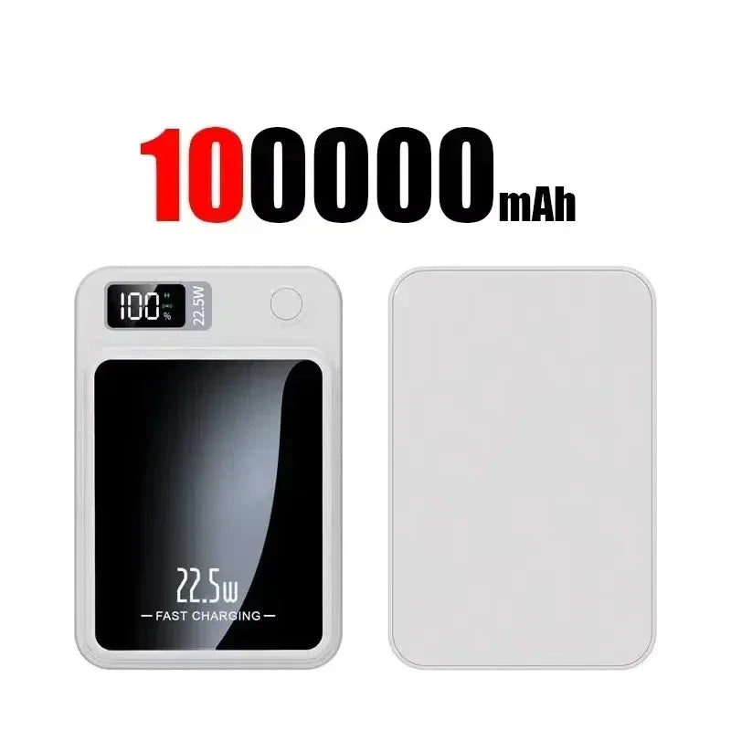 VIVO 500000mAh Magnetic Power Bank PD22.5W Wireless Fast Charging Large Capacity External Battery For iPhone Huawei Samsung