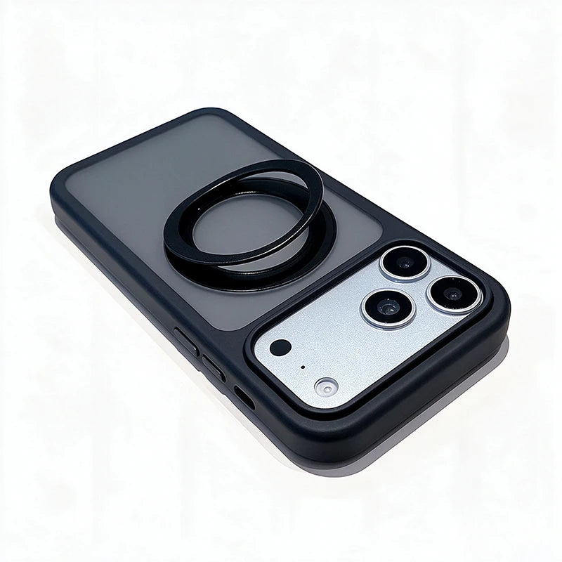 For MagSafe Stand Holder Phone Case Matte Shockproof Cover for iPhone 18 Pro Max 18 Pro 17 Air 16 Plus 15 14 13 12 11 Pro MaxFor MagSafe Stand Holder Phone Case Matte Shockproof Cover for iPhone 18 Pro Max 18 Pro 17 Air 16 Pl