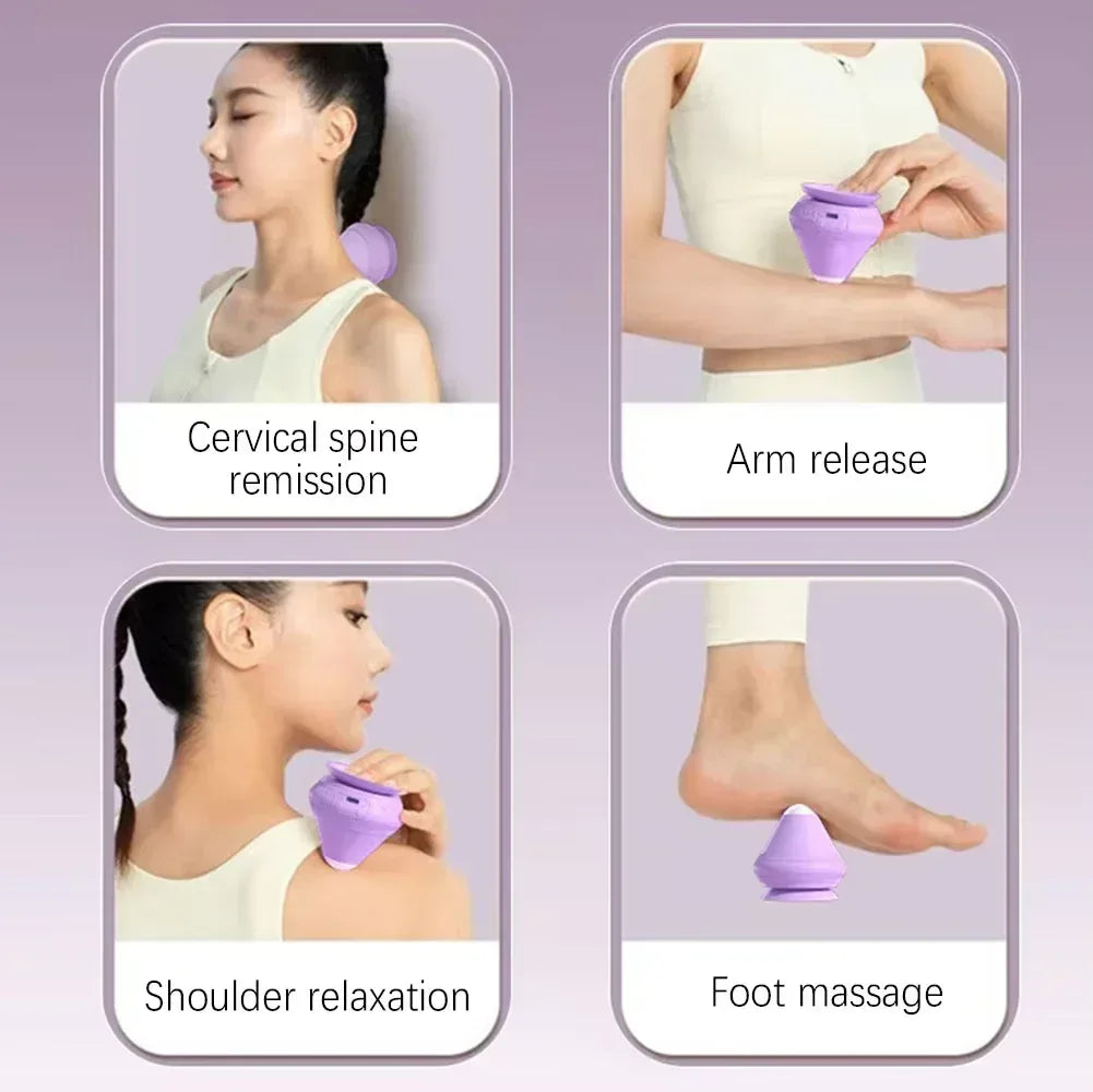 Wall-mounted Fascia Cone Multi-Function Suction Cup Wall Massager For Back Muscle Relaxation Arm Foot Massager Trigger Point - Urbizia