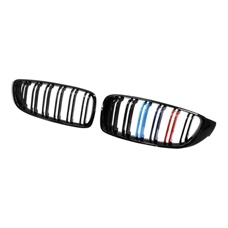 Car Front Bumper Grille Racing Grill For BMW 4 Series F32 F33 F36 M3 F80 M4 F82 12-18 Dual-Slat Glossy Black Accessories