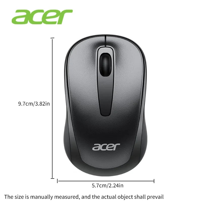 Acer 2.4Ghz Wireless Mouse Optical Portable Business Office Silent Mouse Suitable For Computer Laptop Notebook PC Esports Games