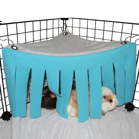 Tassel Strip Pet Tent Hideout Hideaway Guinea Pig Hamster Hedgehog Hammock Curtain Small Pets Hanging Bed Corner Nest Mat House - Urbizia