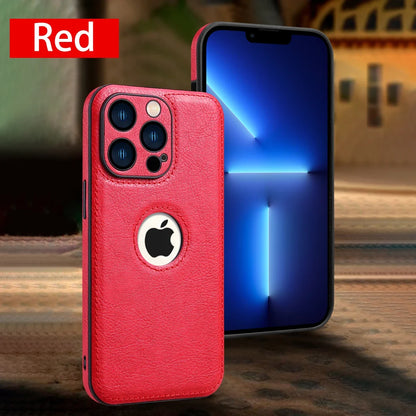 High Quality PU Leather Case for Apple iPhone 18 17 Pro Max 11 12 13 14 15 16 Plus Logo View Luxury Business Mobile Phone Cover