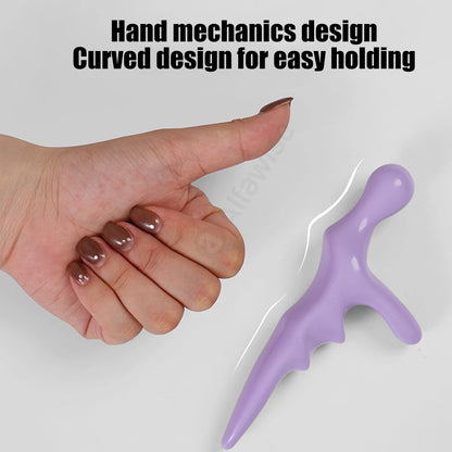 T Acupressure Massager Thumb Finger Press Trigger Point Relief Fatigue Manual Relaxed Whole Body Deep HandHeld Reflexology Tool