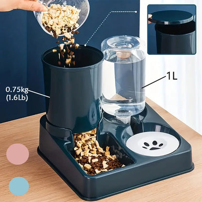 Automatic Cat Feeder Water Dispenser Set 2 In 1 - Urbizia