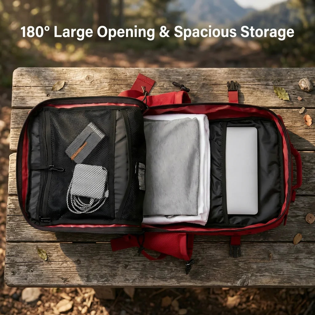 45L Tactical Backpack For Men With MOLLE Webbing System Outdoor Survival Gym Fitness Hiking Camping Backpack Dual Cup Holders Large Capacity Rucksack For Wilderness Trip Travel Daily Work Commute Outdoor Camping Activities Ge