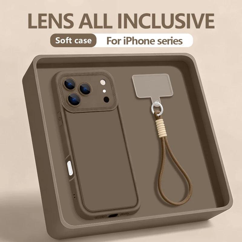 Wrist Strap Lanyard TPU Case for iPhone Series