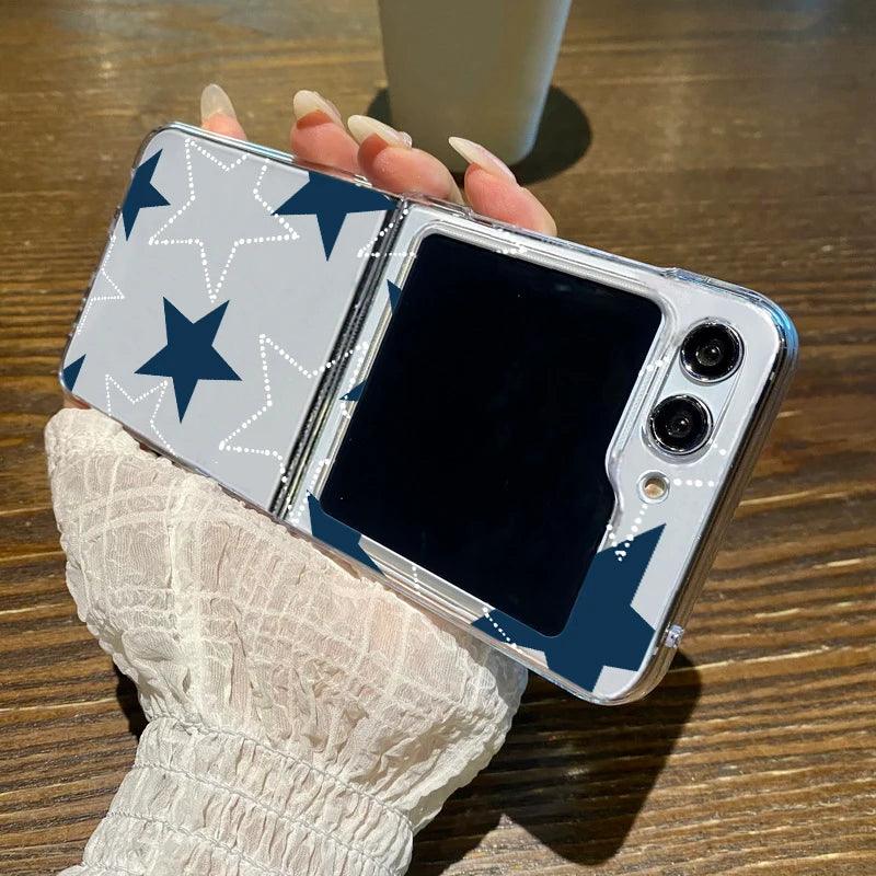 Transparent Star Folding Case for Samsung Galaxy Z Flip Series
