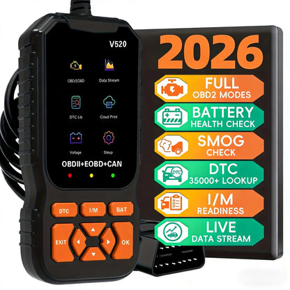 V520 OBD2 Car Diagnostic Scanner – All-in-One Diagnostic Tool for Identifying and Troubleshooting Vehicle Issues.